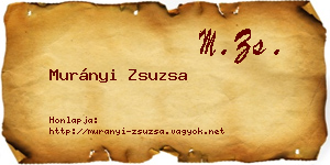 Murányi Zsuzsa névjegykártya